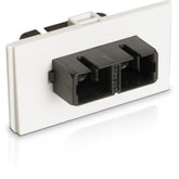 Siemon MX-SMB-SC-20 Bezel with Duplex Multimode/Singlemode SC Adapter, Ivory